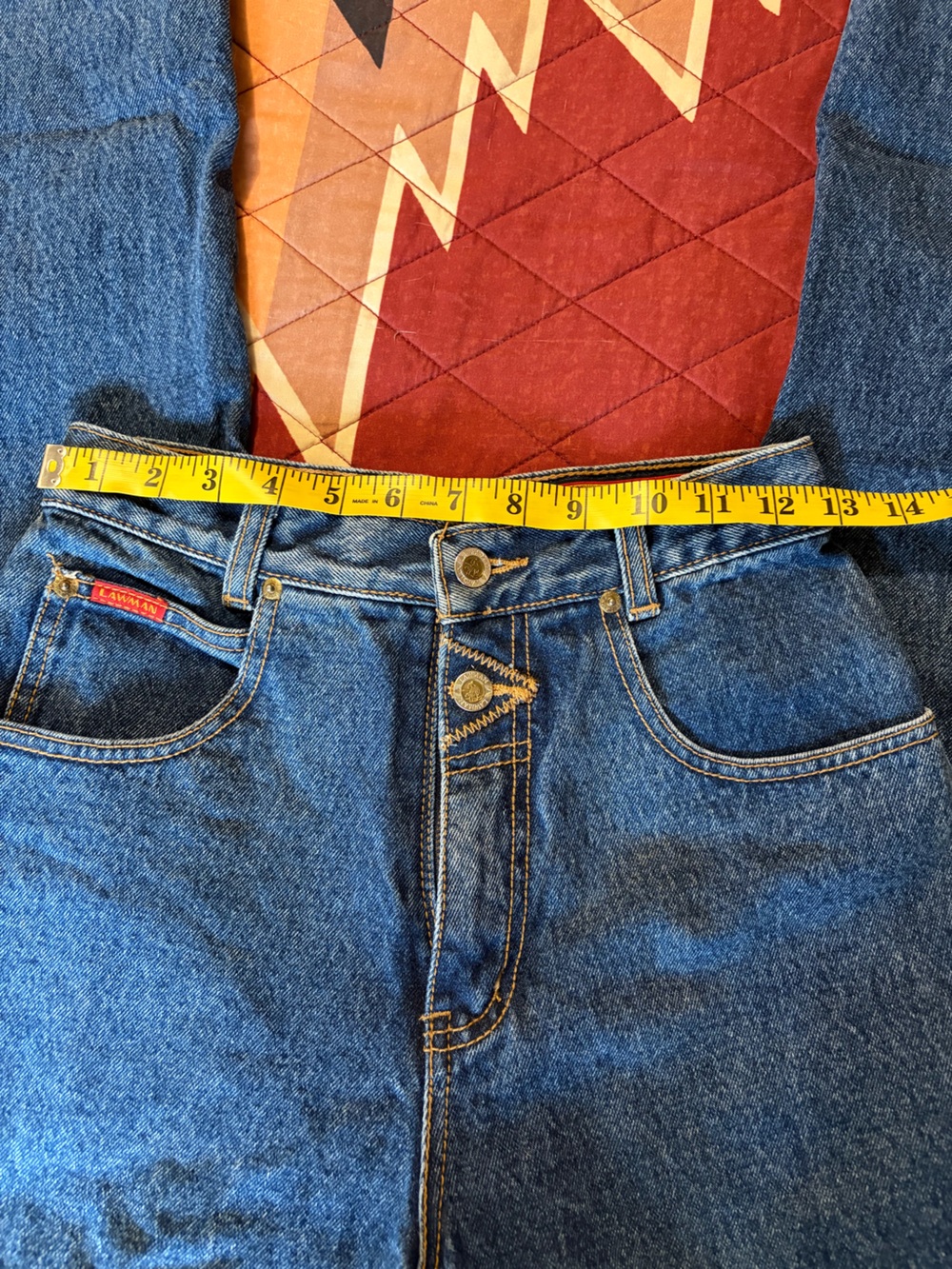 Vintage Lawman Blue Denim High-Rise Jeans - Picture 5 of 9